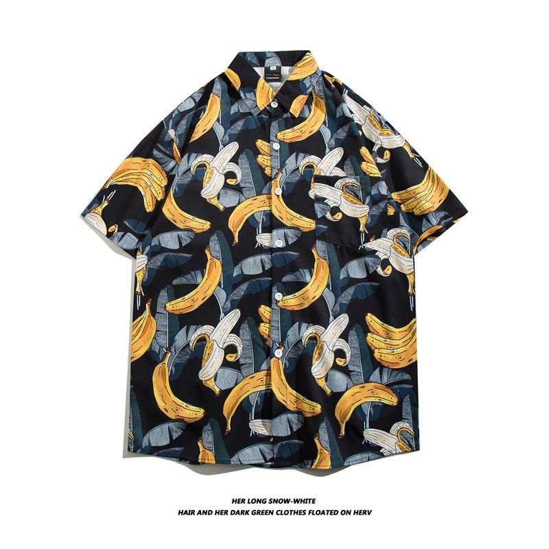 Nueva camisa hawaiana de manga corta con flores para playa de primavera/verano 2024 para hombre_voghion.com