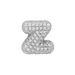 Women's Jewelry Personalized Alphabet Pendant Necklace - 18K Gold Plated Cubic Zirconia Bubble Balloon Letter Charm For DIY Name (A-Z)_voghion.com