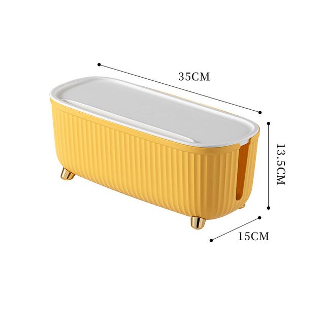 Randig trådkabelförvaringsfodral för organisering av uttag för trådlös wifi-routerkort för hushållssovrum heminredning_voghion.com