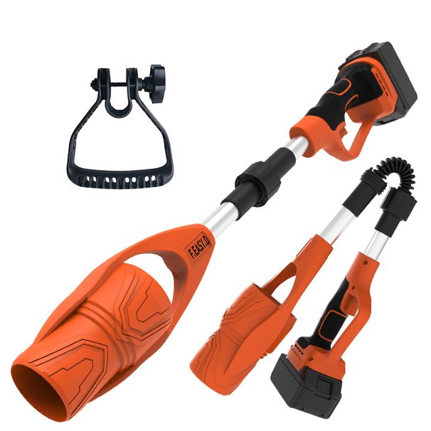 21V Cordless Leaf Blower With Foldable Design - High-Power Battery-Powered Blower For Lawn, Snow, Dust, And Debris Cleaning_voghion.com