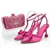 Vintage diamond set chunky sandals with dinner bag set Fashion design rhinestone evening bag_voghion.com