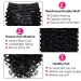Deep Wave Clip-In-Extensions aus Echthaar für Frauen, 8 Stück, lockig, dicke Enden, 120 g/Set, 18 Clips_voghion.com