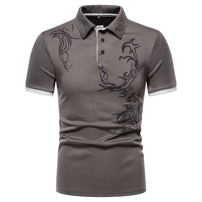 2023 Herren Poloshirt Herrenshirt Kurzarm Poloshirt 3D Street Casual Fashion Herren Top_voghion.com