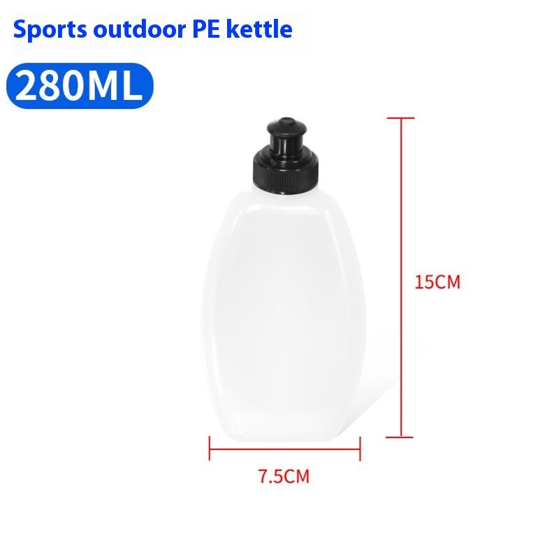 Botella de agua multifuncional de 280 ml, gran capacidad, para deportes al aire libre, correr, ciclismo, senderismo ..._voghion.com