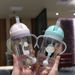 350ml Kids Drinking Cup Feeding Bottle With Straw Gravity Ball Wide Caliber Bottle_voghion.com