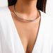 Collarbone Chain Niche Necklace Minimalist Gold-Plated Smooth Circle Ring Cold Style Choker_voghion.com