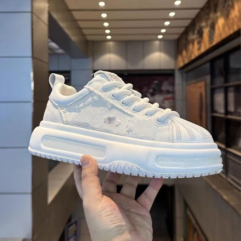 Estilo Digner com biqueira de concha, tendência 2025, novo, tecido confortável, respirável, europeu, leve, luxuoso, sola grossa, casual masculino_voghion.com