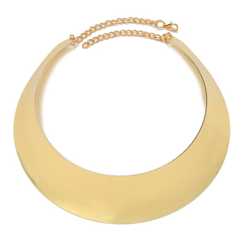 Jewelry & Accessories black collar metal exaggerated collar necklace jewelry choker necklace_voghion.com