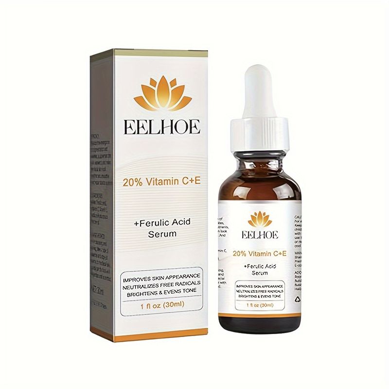 1/2/3 ks 20% sérum na obličej s vitamínem C s vitamínem E a kyselinou ferulovou, každý 1 fl.oz (30 ml), vyrovnává pleť a rozjasňuje pleť_voghion.com