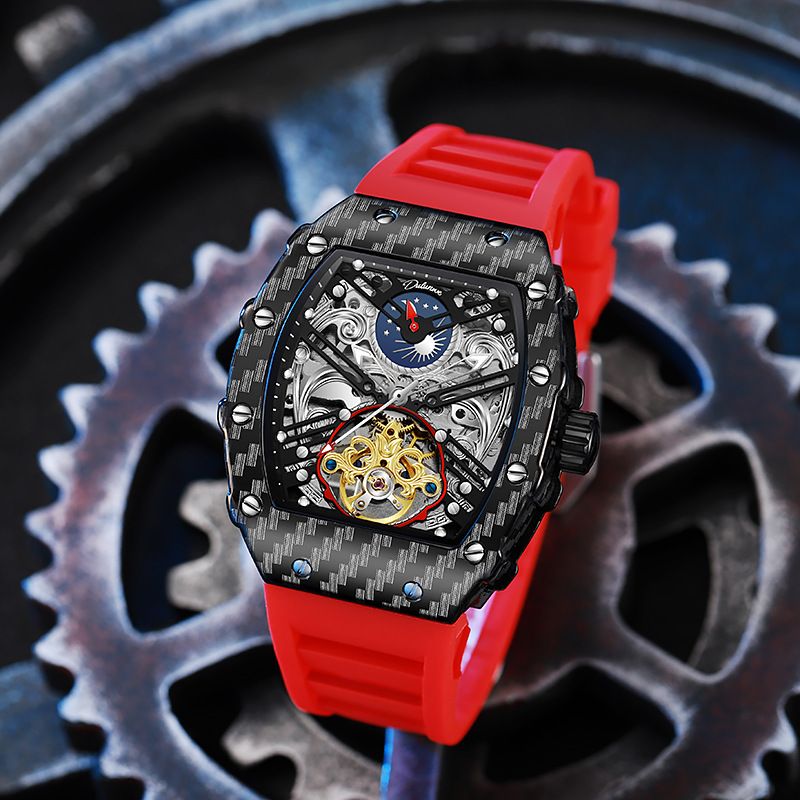 Orologio automatico da uomo, orologio con tourbillon, orologi da uomo, orologi di lusso con scheletro, cinturino in silicone, nuovo Relogio Masculino_voghion.com