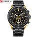 Men's Stainless Steel Quartz Watch With Date Display, Multifunctional 6-Hand Analog Wristwatch, Business Casual Timepiece_voghion.com