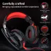 Cuffie da gioco cablate 2023 Cuffie grandi con microfono luminoso a LED Auricolari stereo Bassi profondi per PC Computer Gamer Laptop PS4_voghion.com