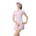 Sports Tennis Wear, Short-sleeved Dress For Women, With Bra Pads, Shorts, Slim-fitting Golf Sports Suit_voghion.com