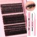 Diy Single Cluster Hair False Eyelashes Natural Thick Mixed Segmented 10-18mm Eyelashes_voghion.com