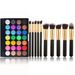 Set di trucco POPFEEL Fashion Makeup 28 colori ombretto opaco perlato color terra 10 pezzi set di trucco combinazione classica_voghion.com