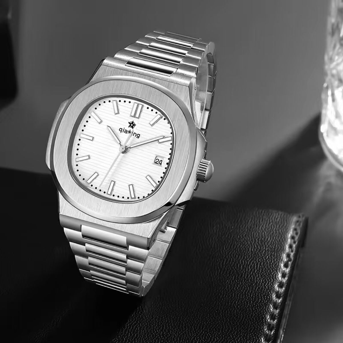 New Waterproof Ultra-Thin Men's Calendar Quartz Watch Automatic Mechanical Live Streaming_voghion.com