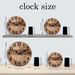 Wood Grain Wall Clock - Silent Retro Home Decor_voghion.com