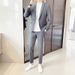 CT Spring Thin Suit For Men Casual Versatile Blazer Korean Style Slim Fit Trendy Top Handsome Three-Piece Set_voghion.com
