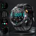LIGE Waterdichte AMOLED Smartwatch met hartslagmeter, bloedzuurstofmeter, stappenteller, Bluetooth-bellen en slaapregistratie voor Android en iOS_voghion.com