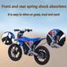 MX-E350 - Motocross Bike For Aged 4-8, 350W Internal Transmission Chassis, Maximum Driving Range Of 18km, RGB Support, Front And Rear Shock Springs And Mechanical Disc Brakes_voghion.com
