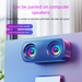 Adhesive Computer Home Laptop Desktop Heavy Bass Small Mini Speaker Colorful Atmosphere Light_voghion.com