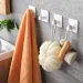 1/2/6 pezzi Ganci adesivi da parete resistenti, appendiabiti, appendiabiti da doccia, ganci per accappatoi, ganci per asciugamani da bagno, neri_voghion.com