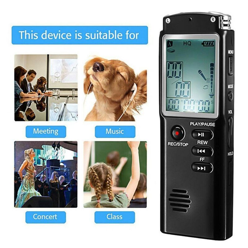 T60 Multifunctional Professional HD Long Distance Noise Reduction Digital Voice Recorder MP3 Player_voghion.com