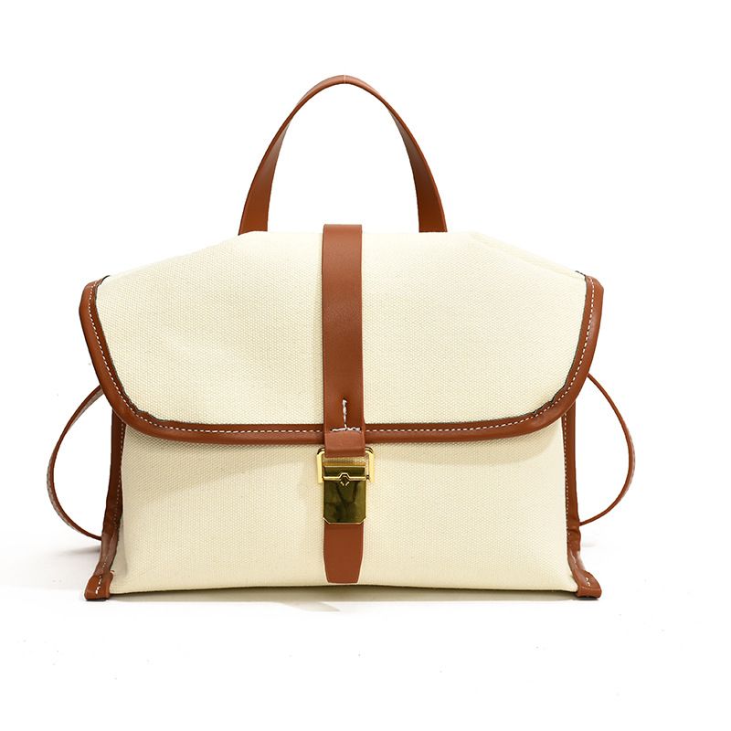 Petit sac de facteur de niche à haute valeur esthétique, sac à dos en toile denim pour femme à bandoulière unique, grande capacité_voghion.com