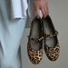 Super Leopard Print Mary Jane Single Shoe Women's 2025 Summer New French Button Soft Sole Ballet Flat Scoop Shoes_voghion.com