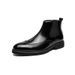 Men's Stylish Chelsea Boots - Pointed Toe Ankle Boots With Elastic Side Gussets, PU Leather Upper & Rubber Sole, Roman-Inspired Design For Winter_voghion.com