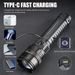 10000000LM LED White Laser Built-in Battery Flash Light Emergency Spotlights 5km Most Powerful LED Flashlights Tactical_voghion.com