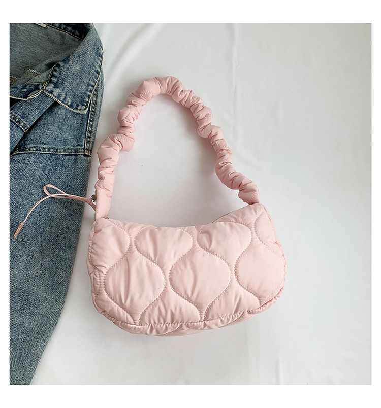 Versatile Crossbody Armpit Bag Dumpling Bag Women's New Trendy Large Capacity Commuting Single Shoulder Cotton Clothing Bag_voghion.com