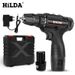 HILDA 12V accuboormachine met lithium-ionaccu, 1400 tpm, 10 mm boorkop, 2 snelheden instelbaar voor boren in hout en metaal_voghion.com