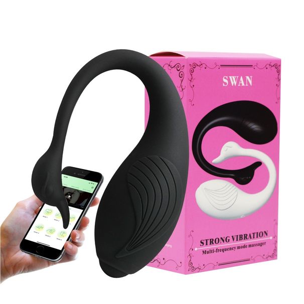 Vibratore per massaggio vaginale da donna, giocattoli sessuali di coppia con controllo tramite app a lunga distanza_voghion.com