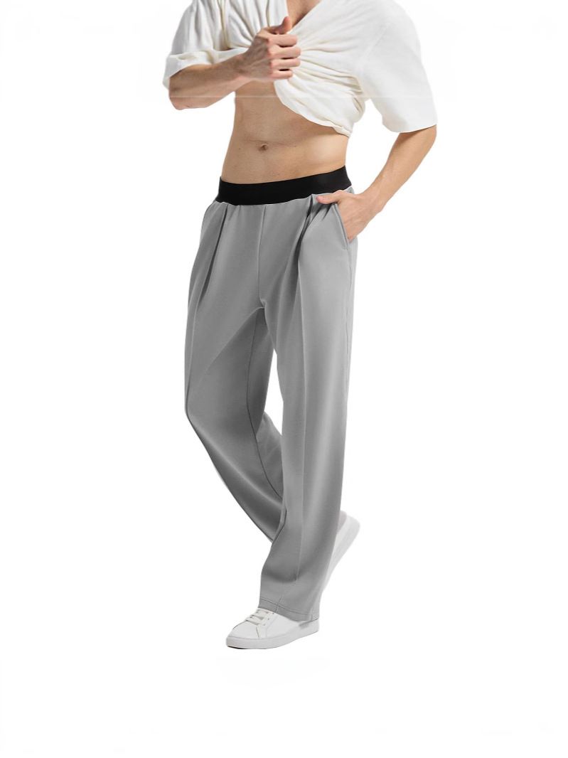 Herrenbekleidung Neue Herren Nähte Lässige Strickhose_voghion.com