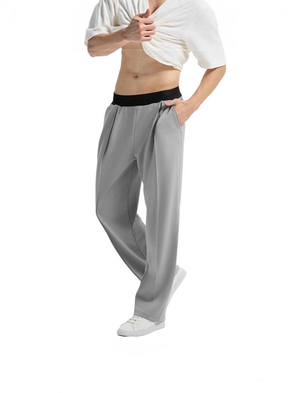 Herrenbekleidung Neue Herren Nähte Lässige Strickhose_voghion.com