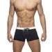 UXH Men's Solid Color Sexy Side Print Boxer Tight Simple Beach Sports Four-Corner Swim Trunks_voghion.com