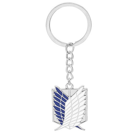 Hot Selling Attack On Titan Survey Corps Logo Keychain Wholesale Cartoon Pendant_voghion.com