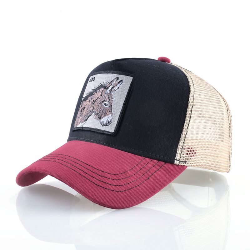 Sunblock Hat Vintage Cotton Visor Embroidered Animal Baseball Cap Net Cap Duck Cap Trucker Cap_voghion.com