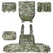 Tactical Quick-Release Vest – Multi-Purpose Combat Gear (MC/Black/Khaki/Ranger Green) | Durable & Breathable (One Size Fits All)_voghion.com