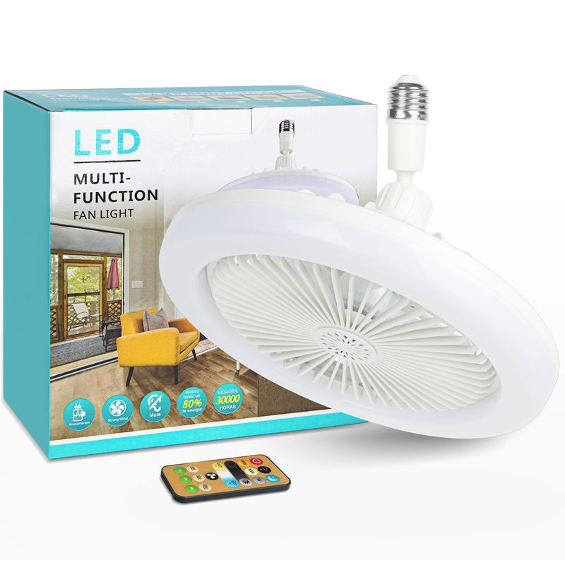 Wireless Socket Fan Light Enclosed_voghion.com