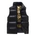 Men's Quilted Sleeveless Puffer Vest - Lightweight Winter Warm Jacket, Shiny Outerwear For Casual & Street Style, Unisex Fashion_voghion.com