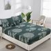 Green Dreamcatcher Bohemian Bed Skirt - 3D Jacquard Polyester Bed Cover For Stylish Bedroom Decor_voghion.com