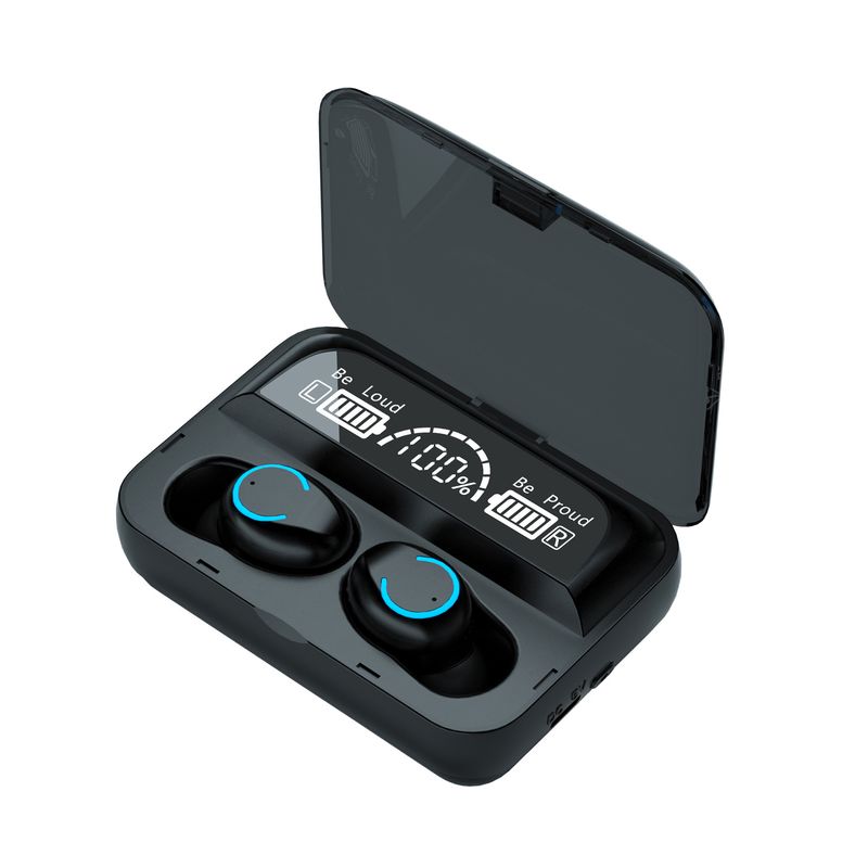 F9-47 Gerçek Kablosuz Stereo Mini Dokunmatik Kontrol Kulak İçi Bluetooth uyumlu Kulaklık El Feneri ile Spor Kulaklıklar_voghion.com