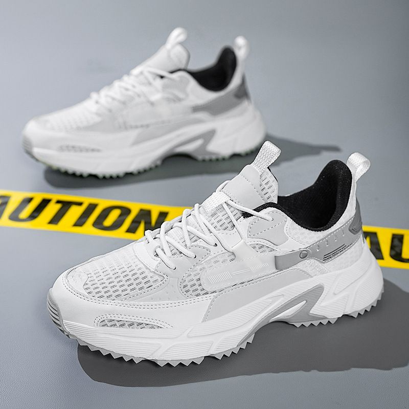Men's ice silk mesh breathable sneakers Men's running shoes Student teen Daddy shoes_voghion.com