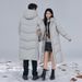 Unisex 700FP White Duck Down Long Parka – Couple’s Winter Coat For Performing Urban Commuters (Windproof, Glacier Grey/Black, S-5XL)_voghion.com