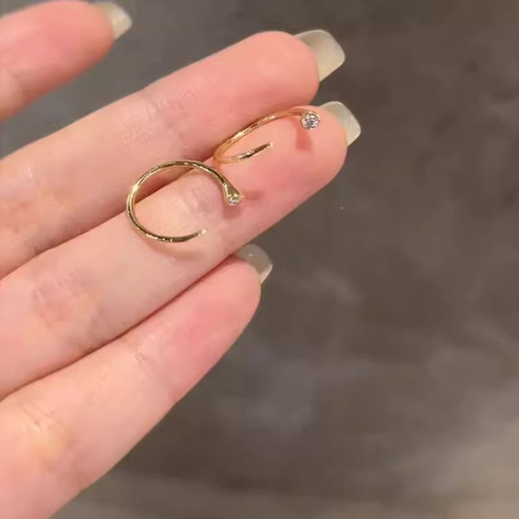 Light Bulb Earring Clasp Classic Simple Basic Style Plated Versatile Color Zircon Niche Design High-End Feel Ear Hook_voghion.com