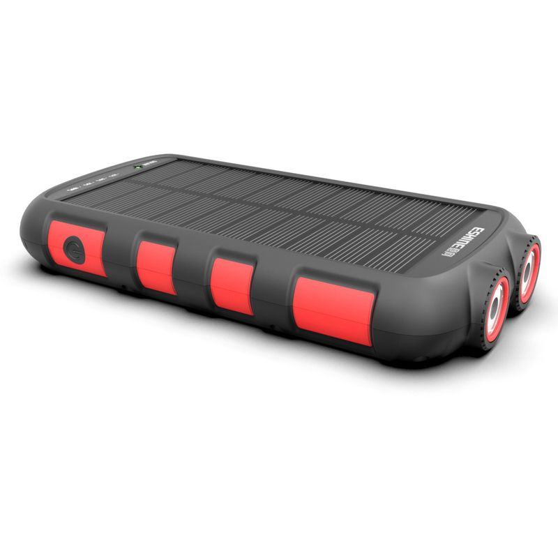 High-Capacity 20000mAh Solar Power Bank With PD 18W Fast Charging, IPX6 Waterproof, Wireless Charging For Outdoor Adventures - Multi-Port Output_voghion.com