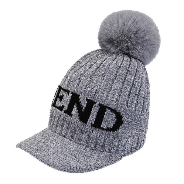 LazyZoom Herbst/Winter-Mütze im koreanischen Stil aus Chenille-Strick, warme Entenschnabelmütze, für Damen, Radfahren, Kälteschutz, Ohrenschutz_voghion.com