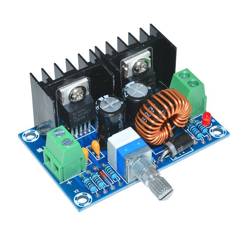 XH-M401 DC-DC Step Down Buck Converter Power Supply Module XL4016E1 PWM Adjustable 4-40V To 1.25-36V Step Down Board 8A 200W_voghion.com